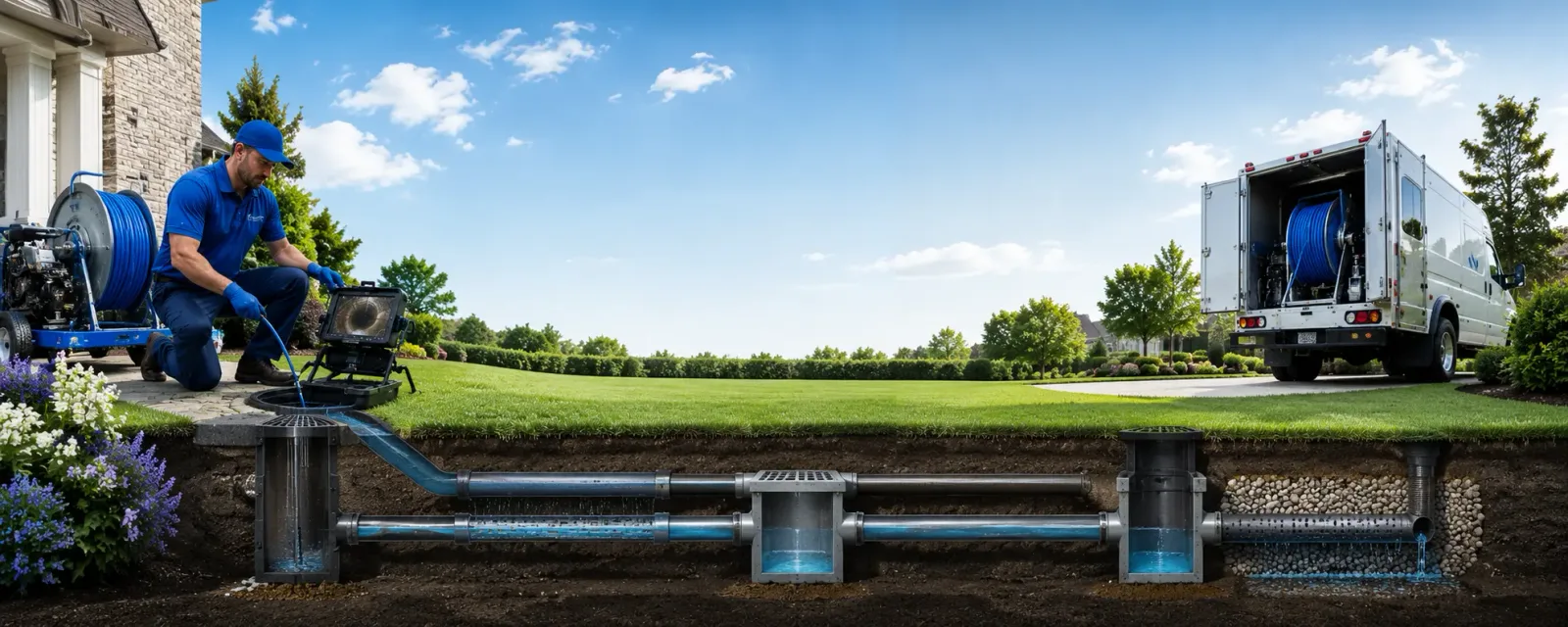 Outdoor drain cleaning information for Frankford, WV